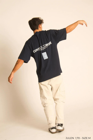Contactless Tee - Navy Blue
