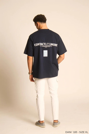 Contactless Tee - Navy Blue