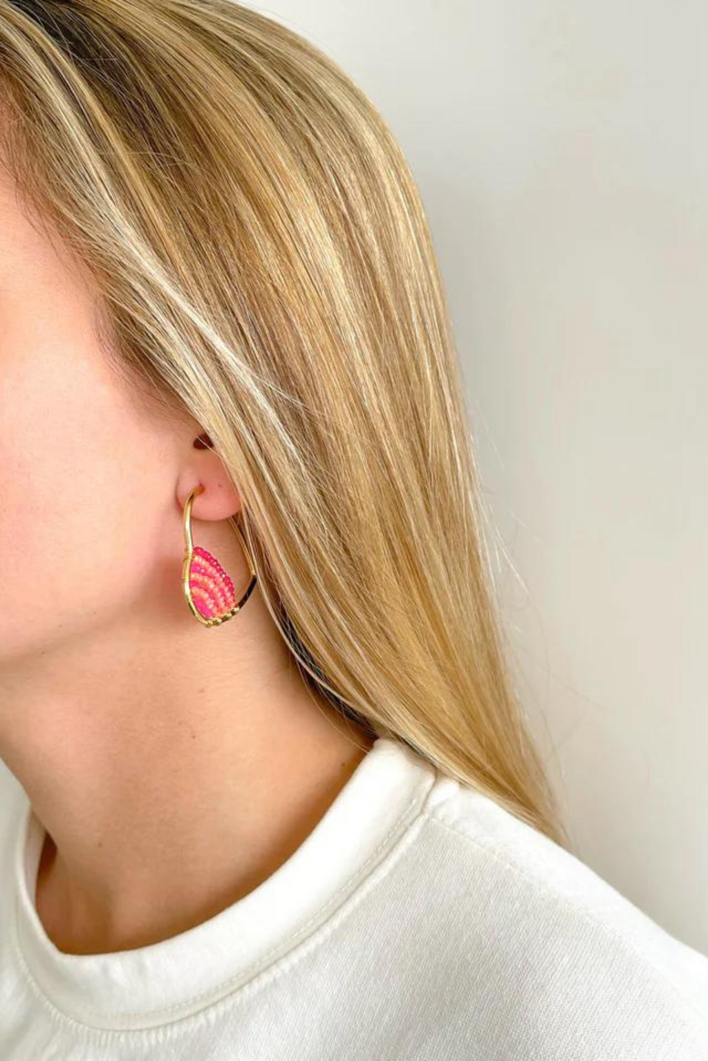 PENDIENTES CORAZÓN ROSA