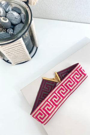 CHOKER CUADRADOS ROSA