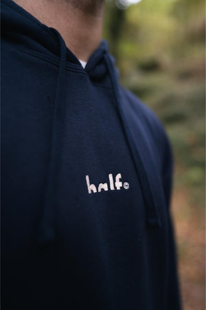 NAVY “WANDERLUST” HOODIE