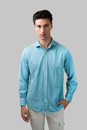 Camisa piqué verde agua
