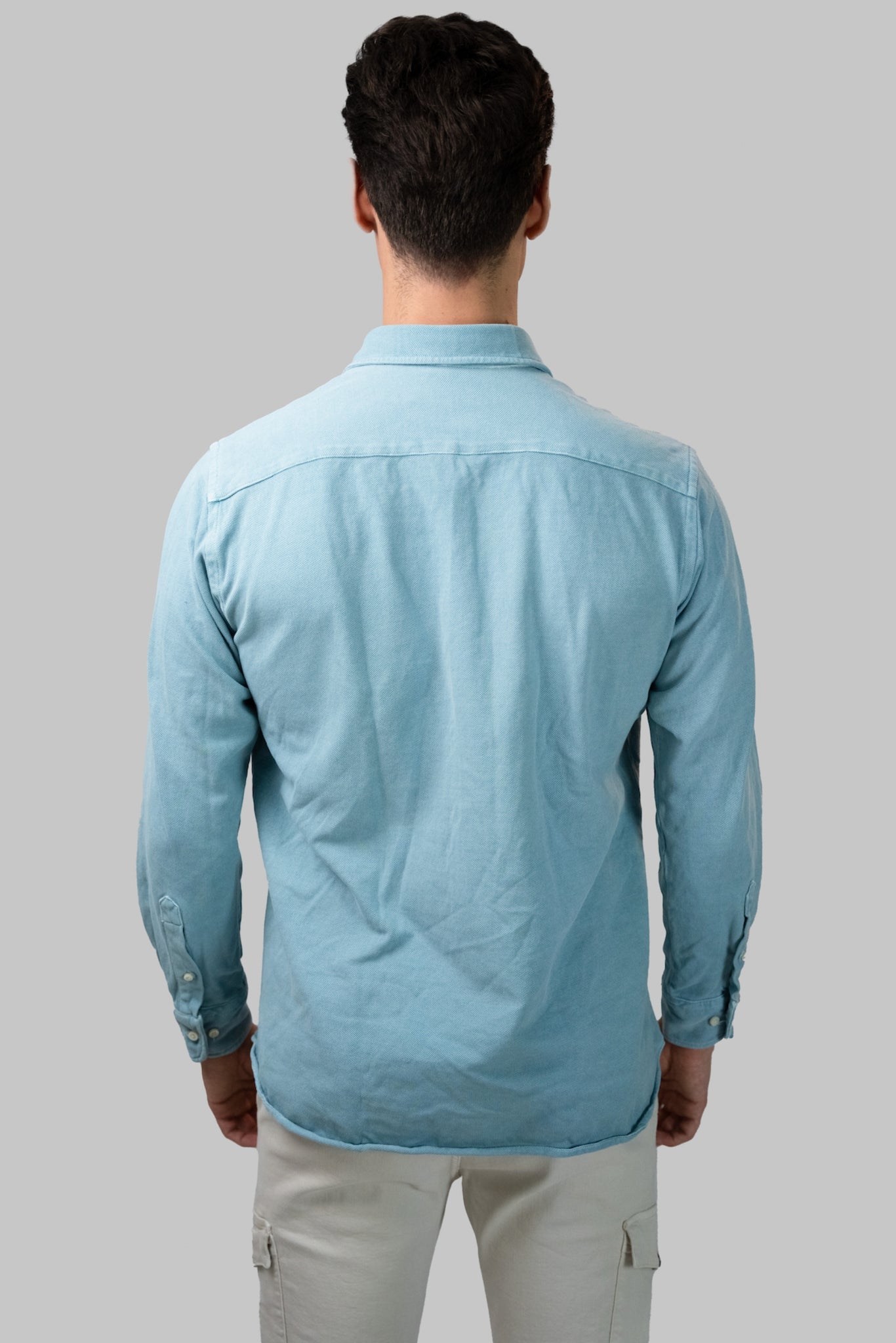 Camisa piqué verde agua