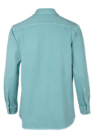 Camisa piqué verde agua
