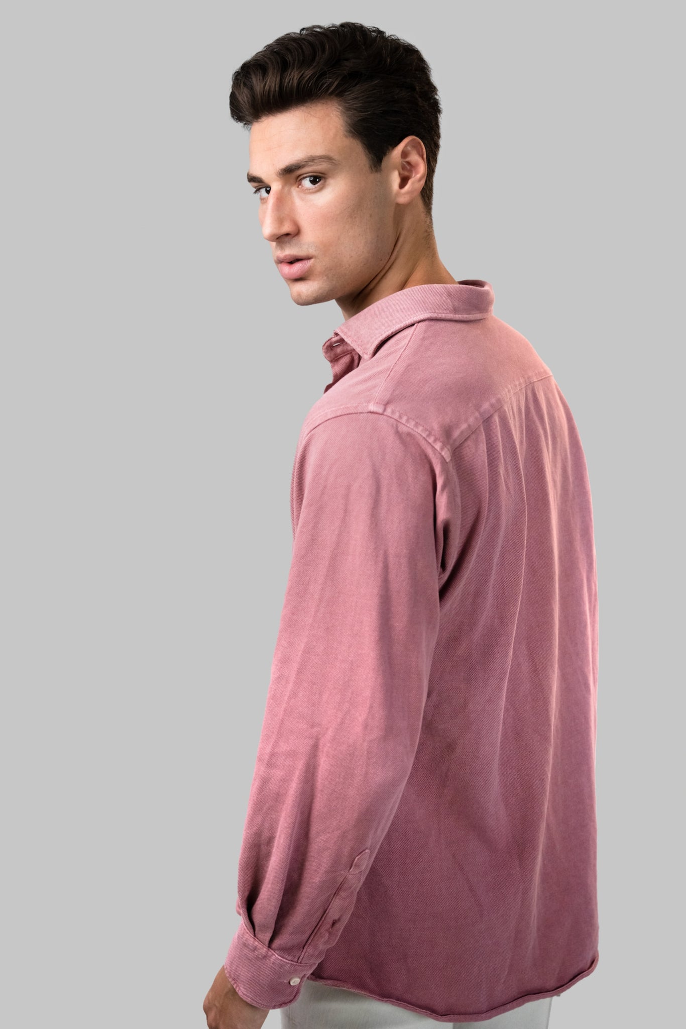 Camisa piqué rosa