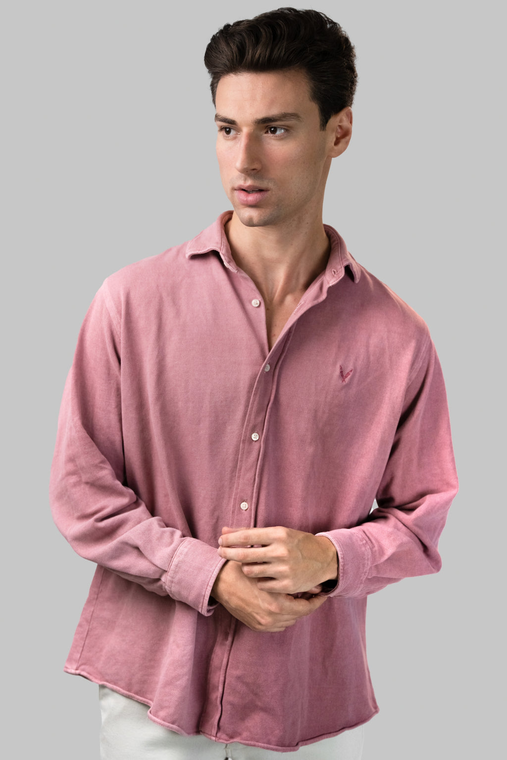 Camisa piqué rosa