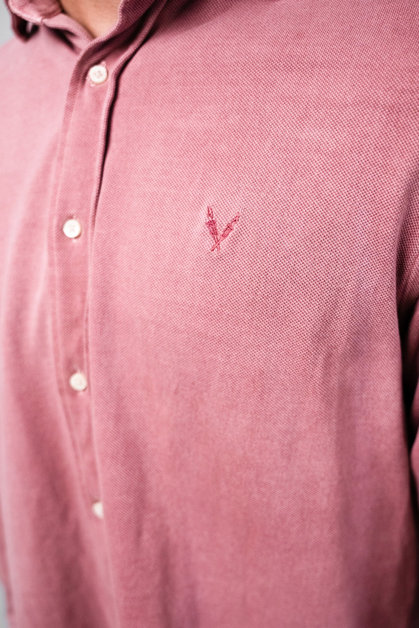 Camisa piqué rosa