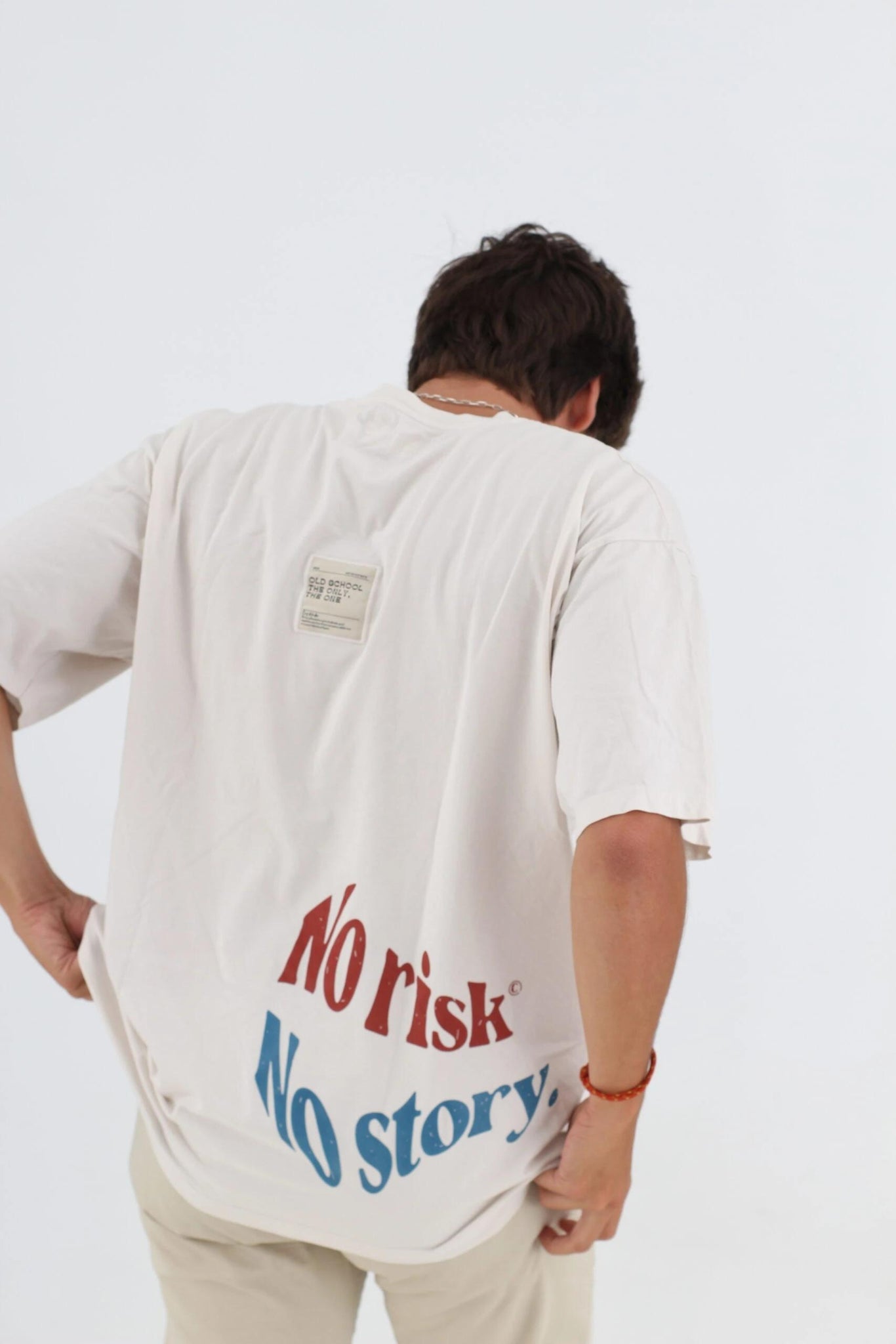 Camiseta La Clope oversize ivory beige