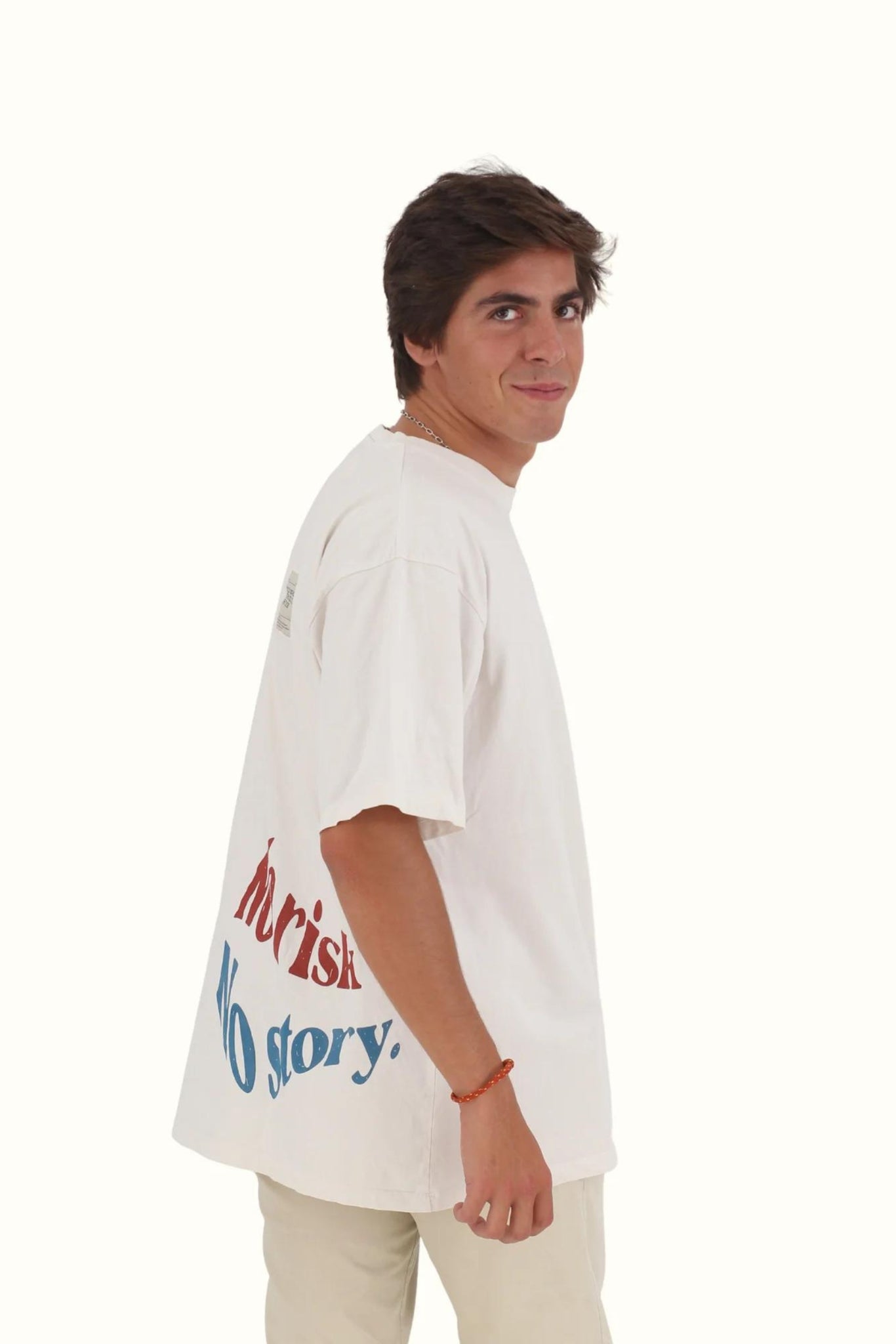 Camiseta La Clope oversize ivory beige