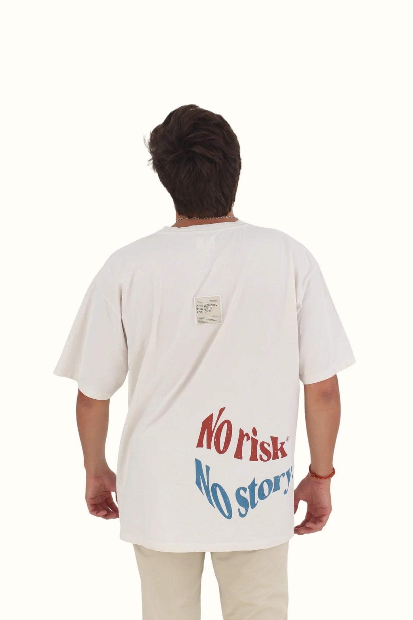 Camiseta La Clope oversize ivory beige