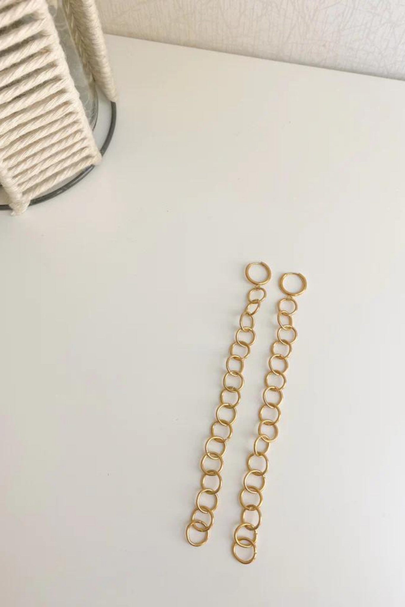 PENDIENTES CADENAS CÍRCULOS